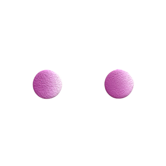 Ombre Purple Clay Stud Earrings for Sensitive Ears